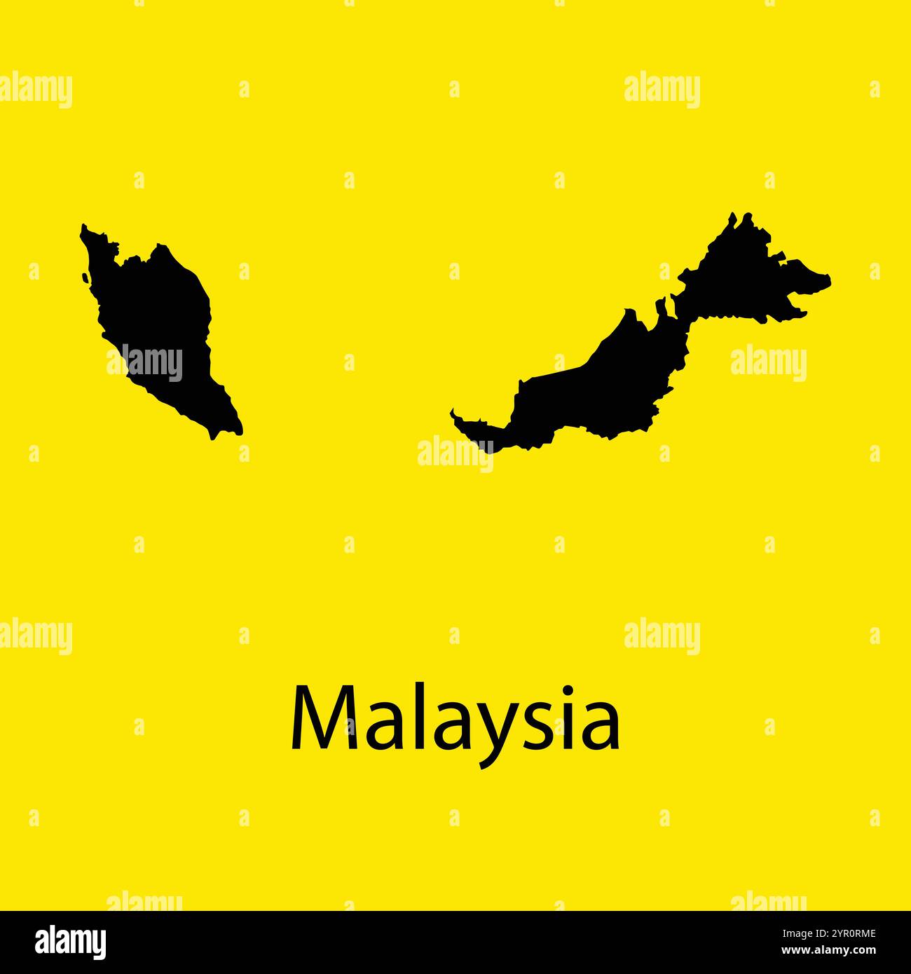 Malaysia map icon illustration design Stock Vector
