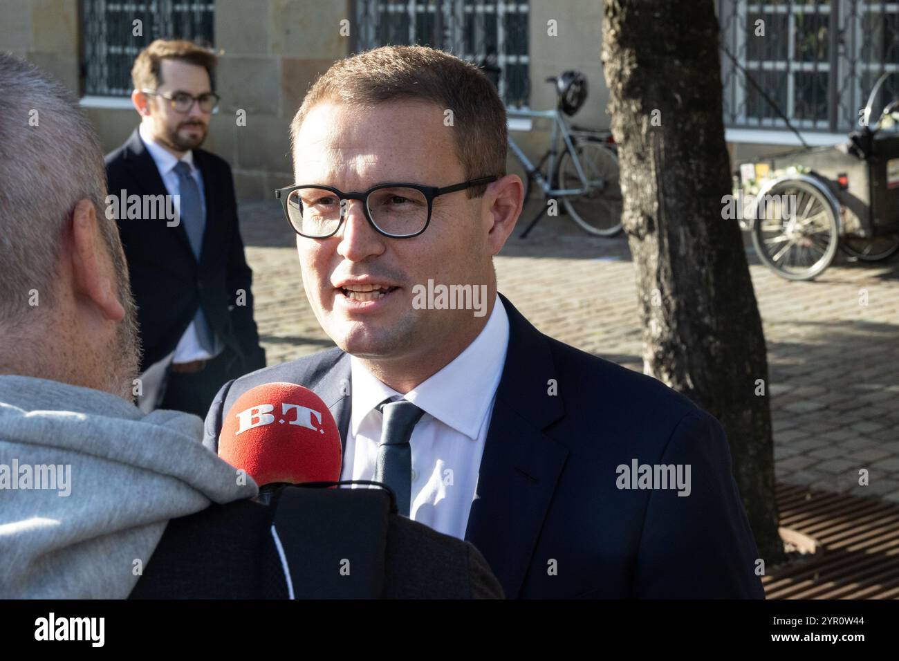 Thor Rabjerg Christian Rabjerg Madsen of the Social Democratic Party arrives for ...