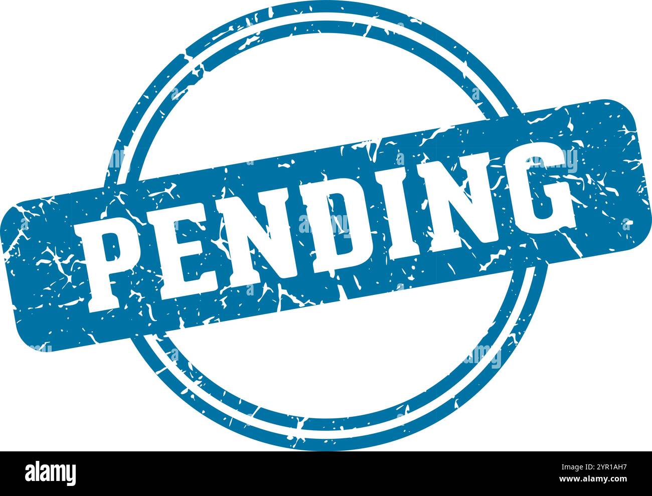 pending round stamp isolated on transparent background. pending stamp ...