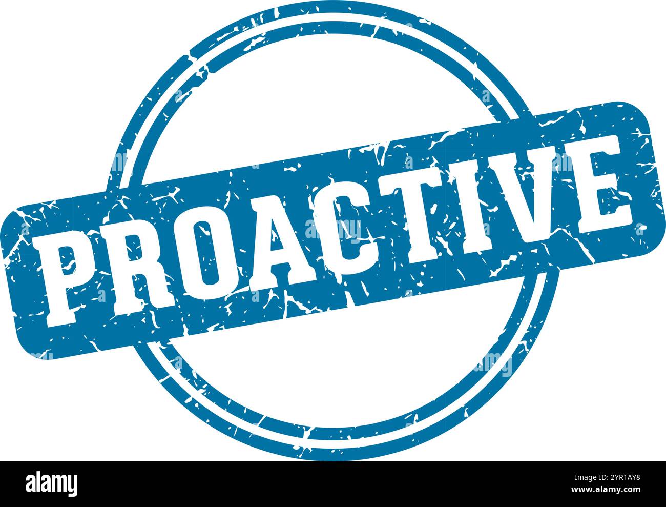 proactive round stamp isolated on transparent background. proactive ...