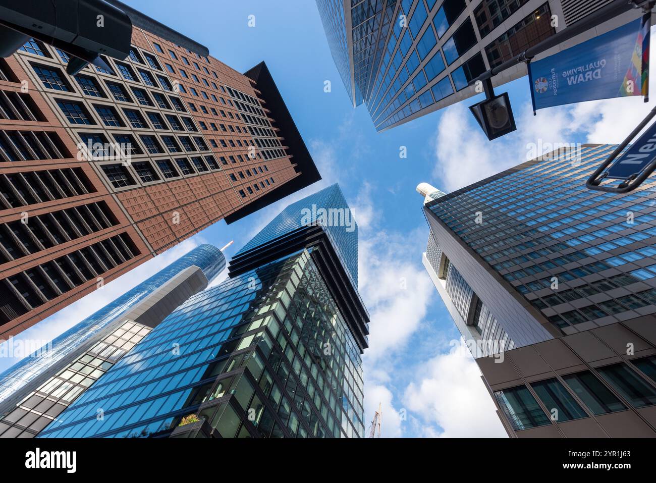 Financial District, Frankfurt, Germany Stock Photo