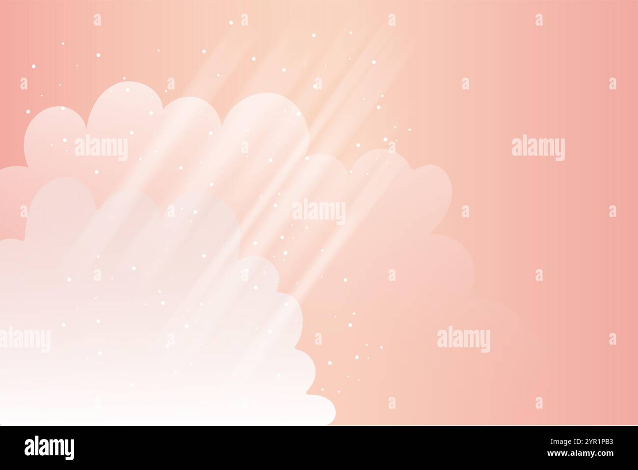 Sky clouds weather dramatic sun rays Stock Vector Images - Alamy