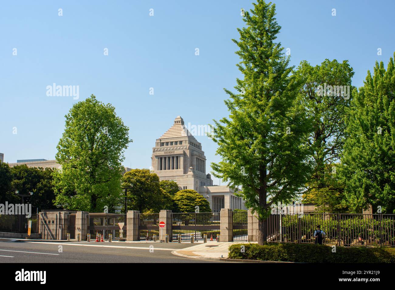 The National Diet of Japan, parliament building and seat of legislative power in Tokyo, Japan on 22 April 2018 Stock Photo