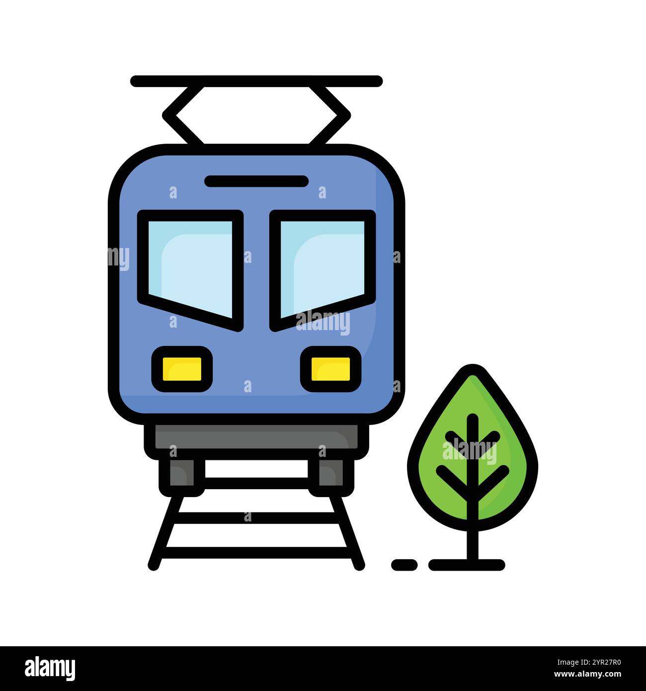 Train icon design, ready to use isolated on white background Stock ...