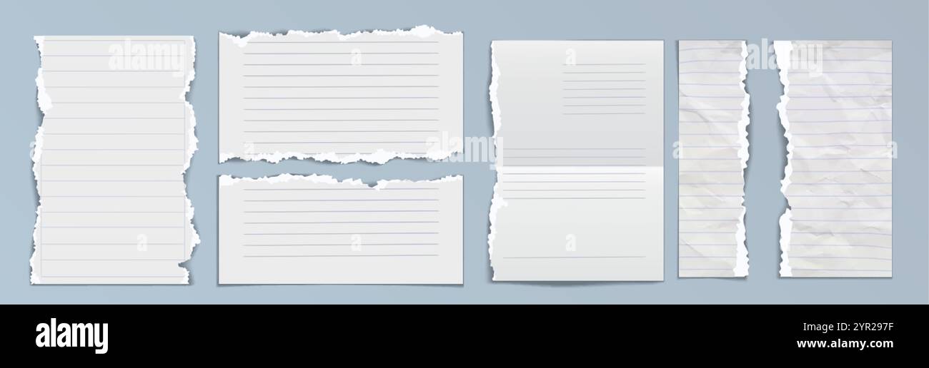 Folded Over Ripped Paper Worn folded Stock Vector Images - Alamy
