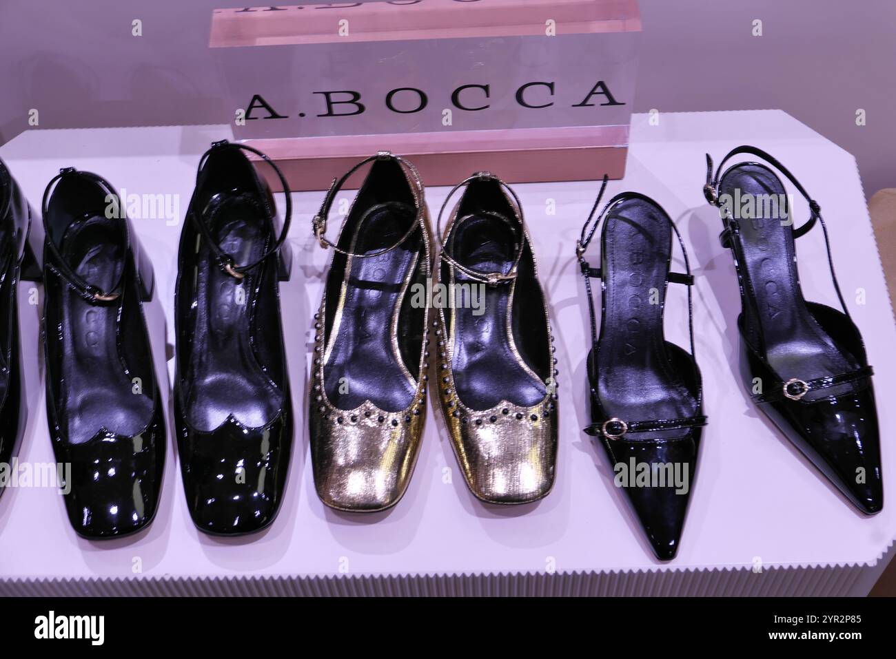 Escarpins Décolletés Femme A.BOCCA Vintage Effet Cuir Vert - Pointure 37, Talons, Neuf Avec Emballage