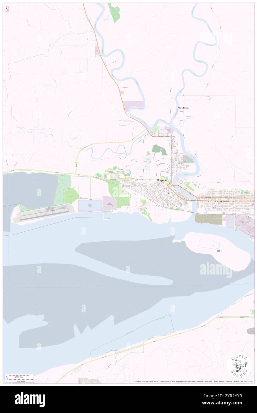 City of Hoquiam, Grays Harbor County, US, United States, Washington, N 46 58' 38'', S 123 54' 10'', map, Cartascapes Map published in 2024. Explore Cartascapes, a map revealing Earth's diverse landscapes, cultures, and ecosystems. Journey through time and space, discovering the interconnectedness of our planet's past, present, and future. Stock Photo