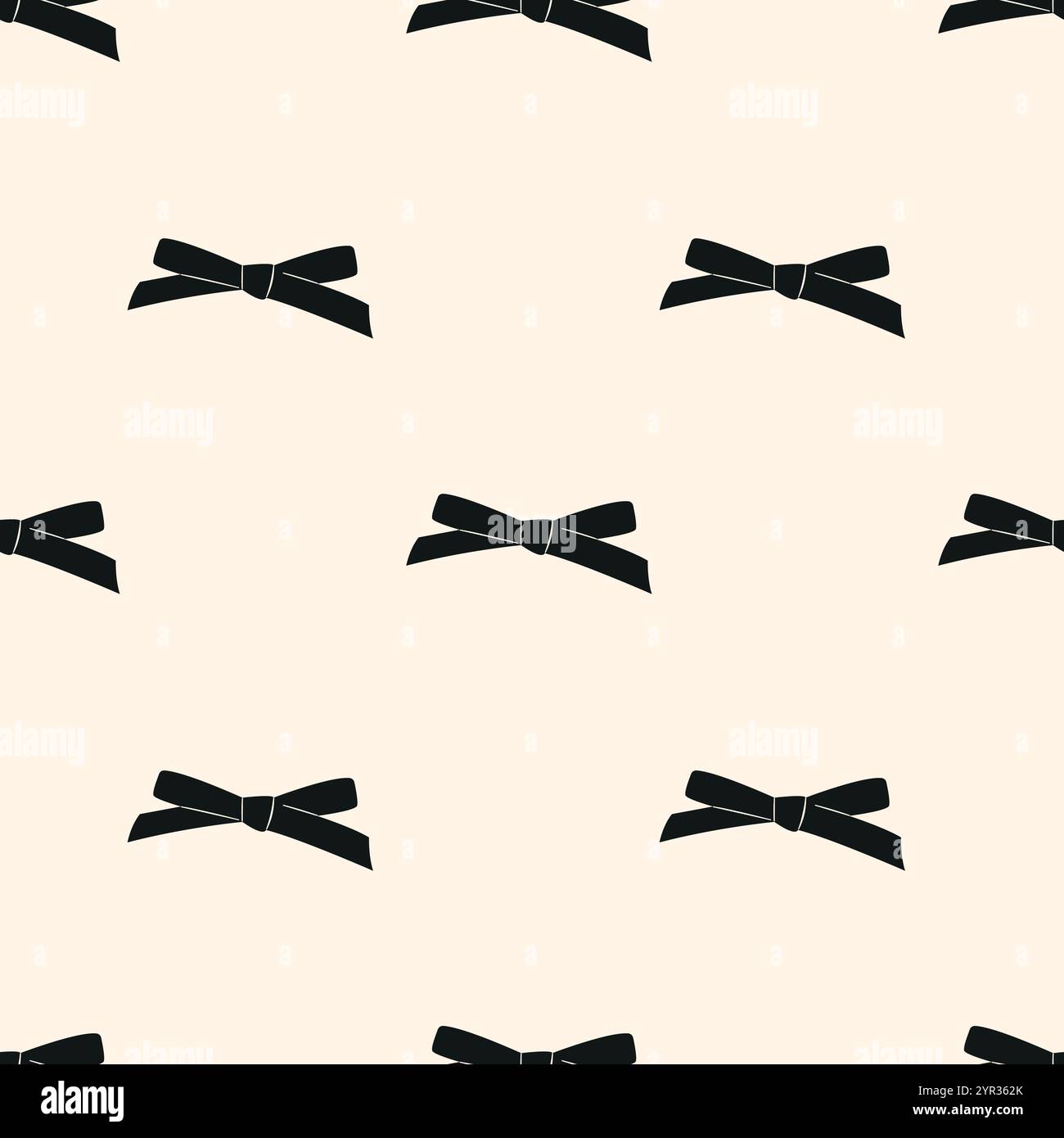 Seamless pattern with bow knots, gift ribbons. Stock Vector