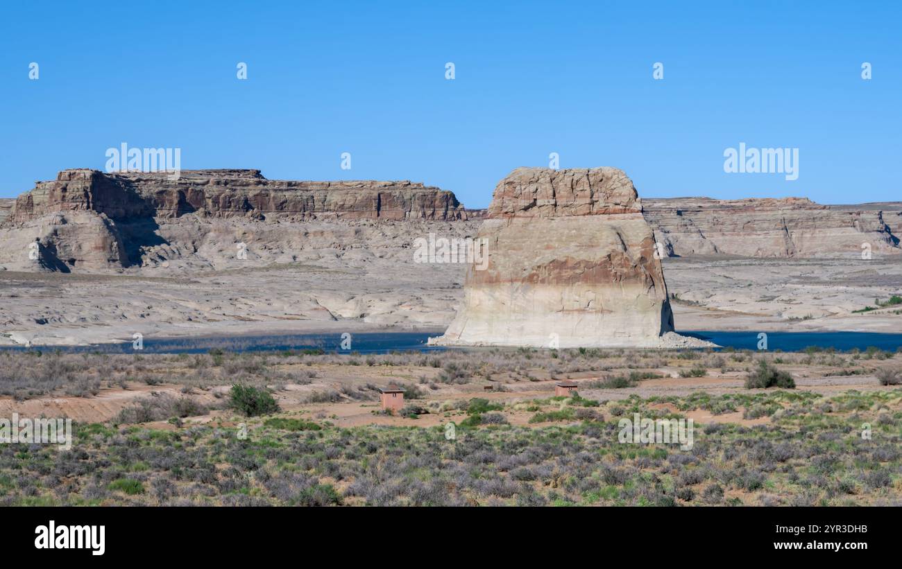 Lone Rock Beach, Page, Arizona Stock Photo