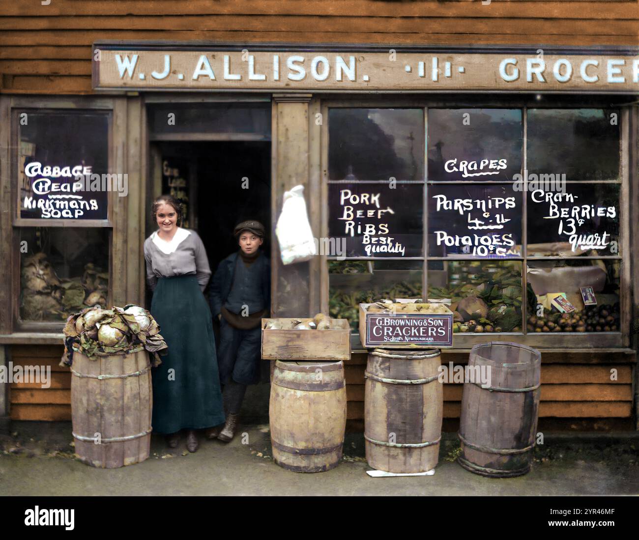Vintage photo of interior of General Store, early 1900s Vintage photo of interior of General Store, early 1900s