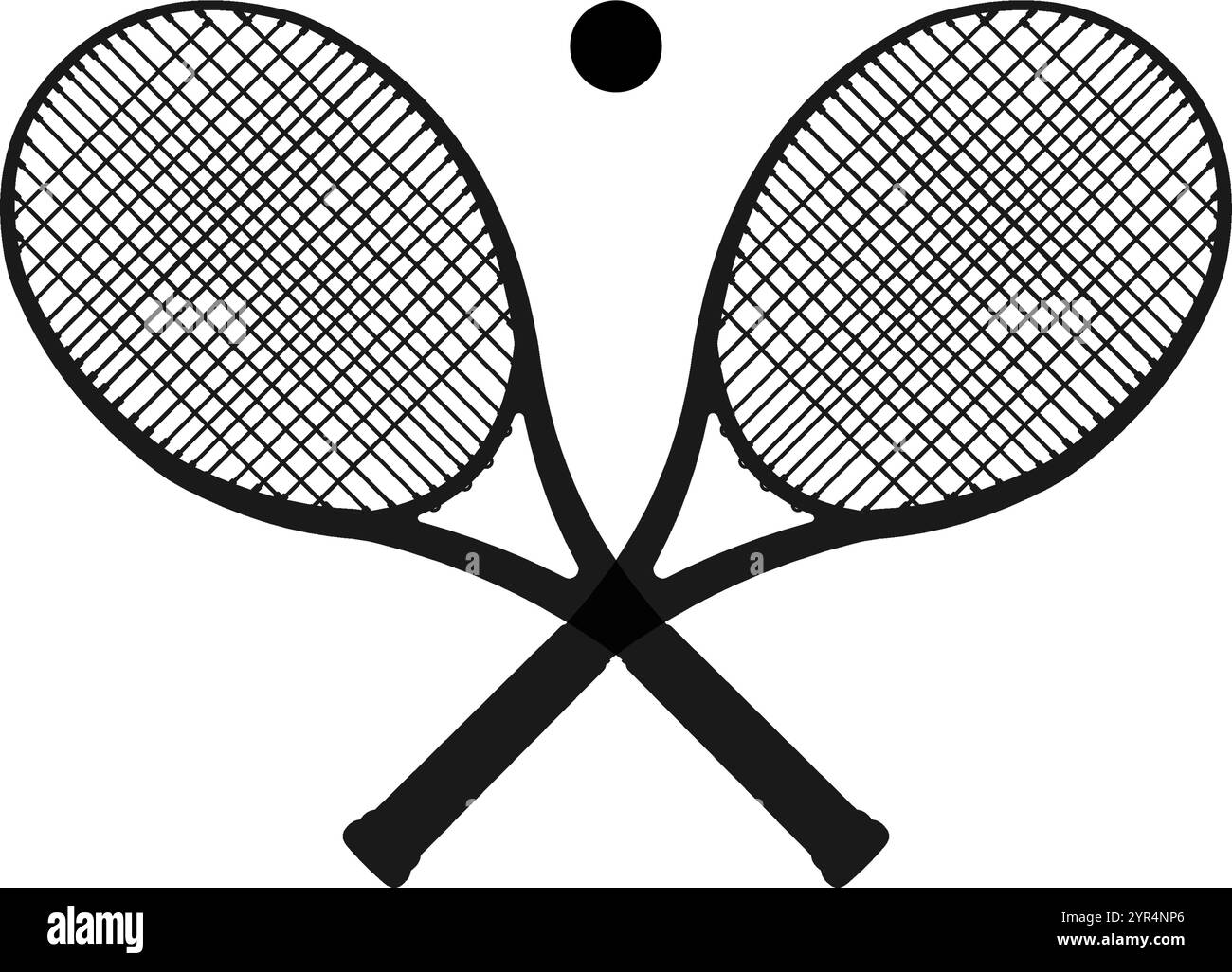 tennis racket and ball Stock Vector Image & Art - Alamy