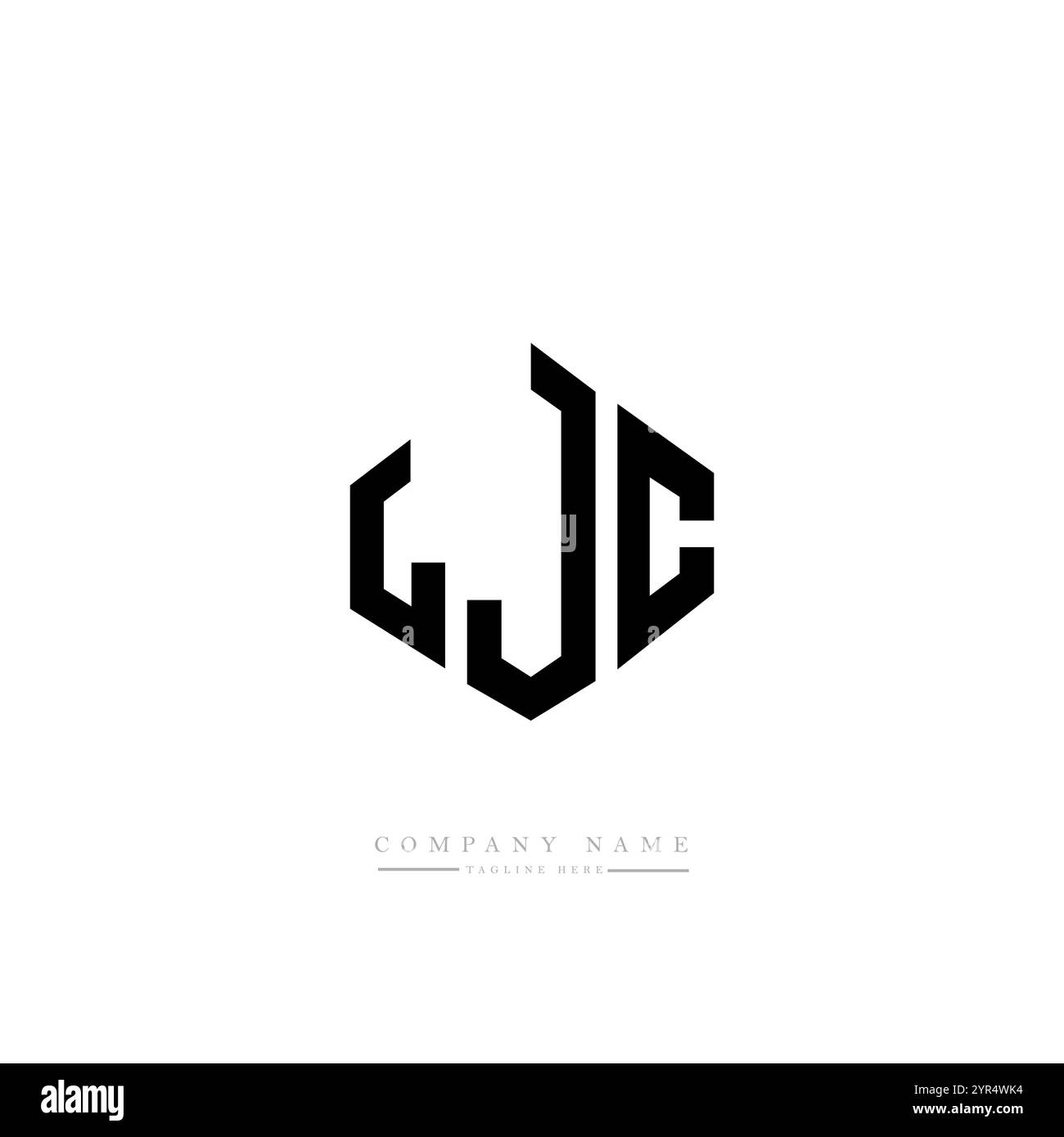 Ljc Letter Logo Design With Polygon Shape Ljc Polygon And Cube Shape