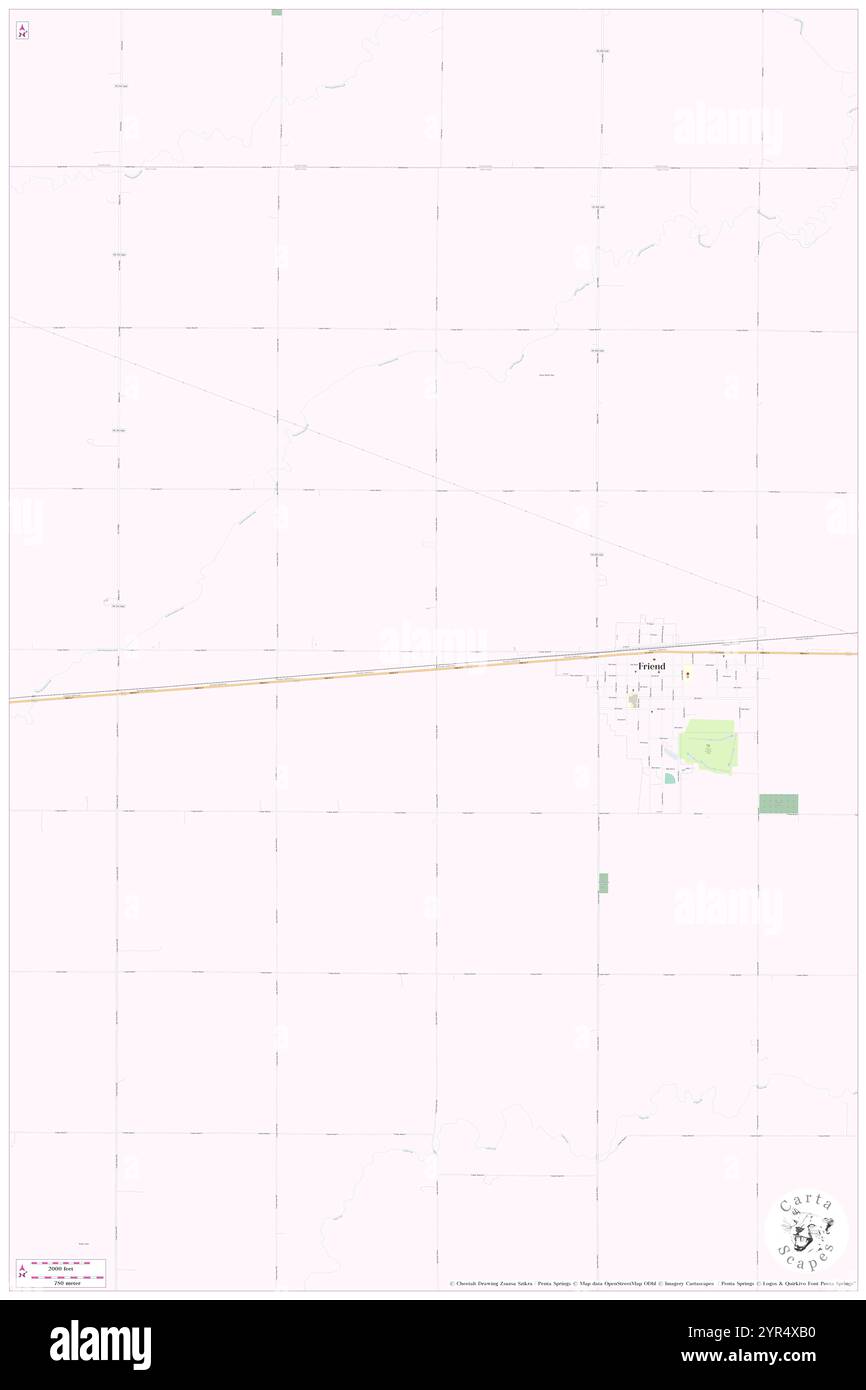 Friend Election Precinct, Saline County, US, United States, Nebraska, N 40 39' 18'', S 97 18' 43'', map, Cartascapes Map published in 2024. Explore Cartascapes, a map revealing Earth's diverse landscapes, cultures, and ecosystems. Journey through time and space, discovering the interconnectedness of our planet's past, present, and future. Stock Photo