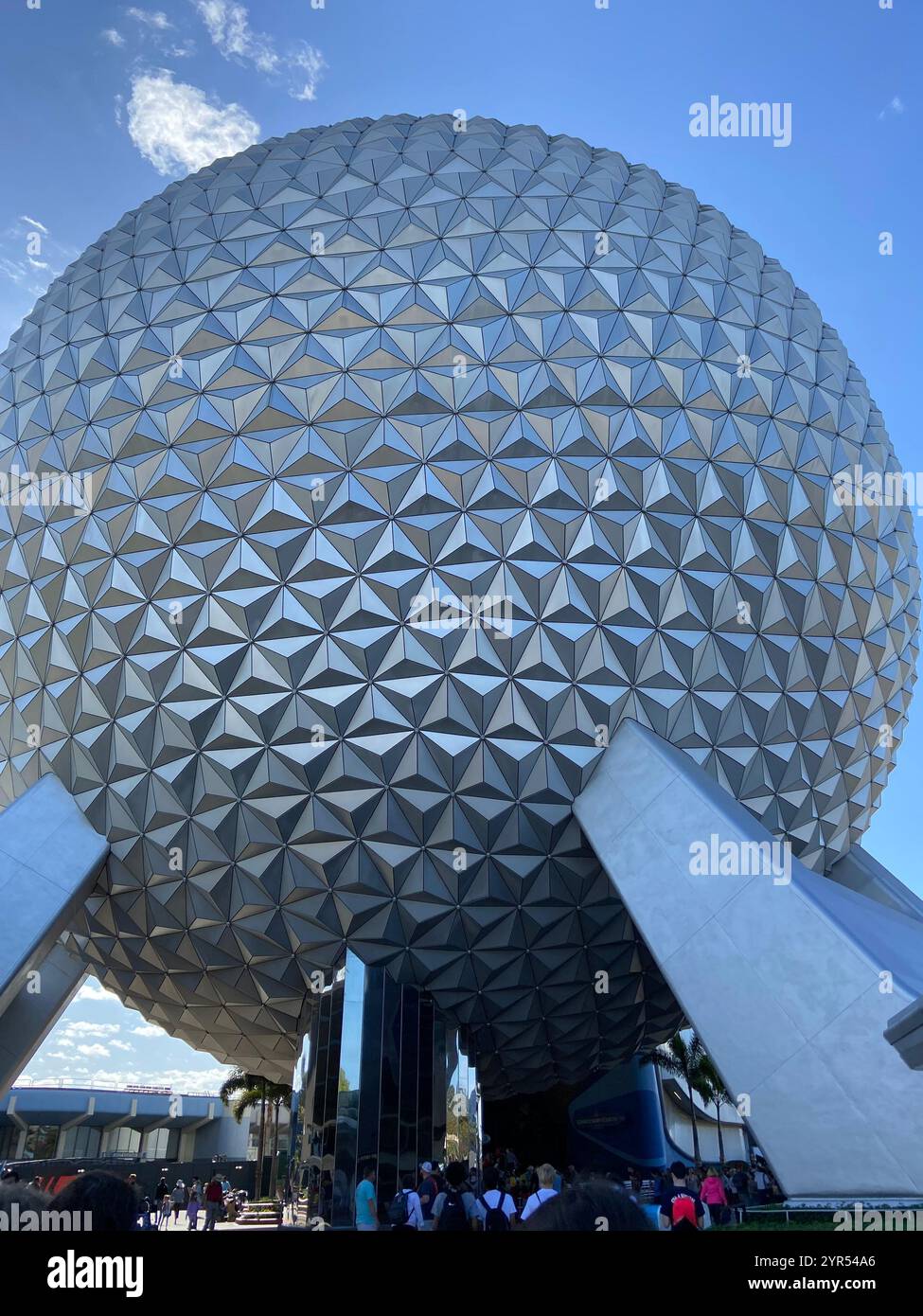 Spaceship Earth at Disney Epcot - Smartphone Captured Stock Image