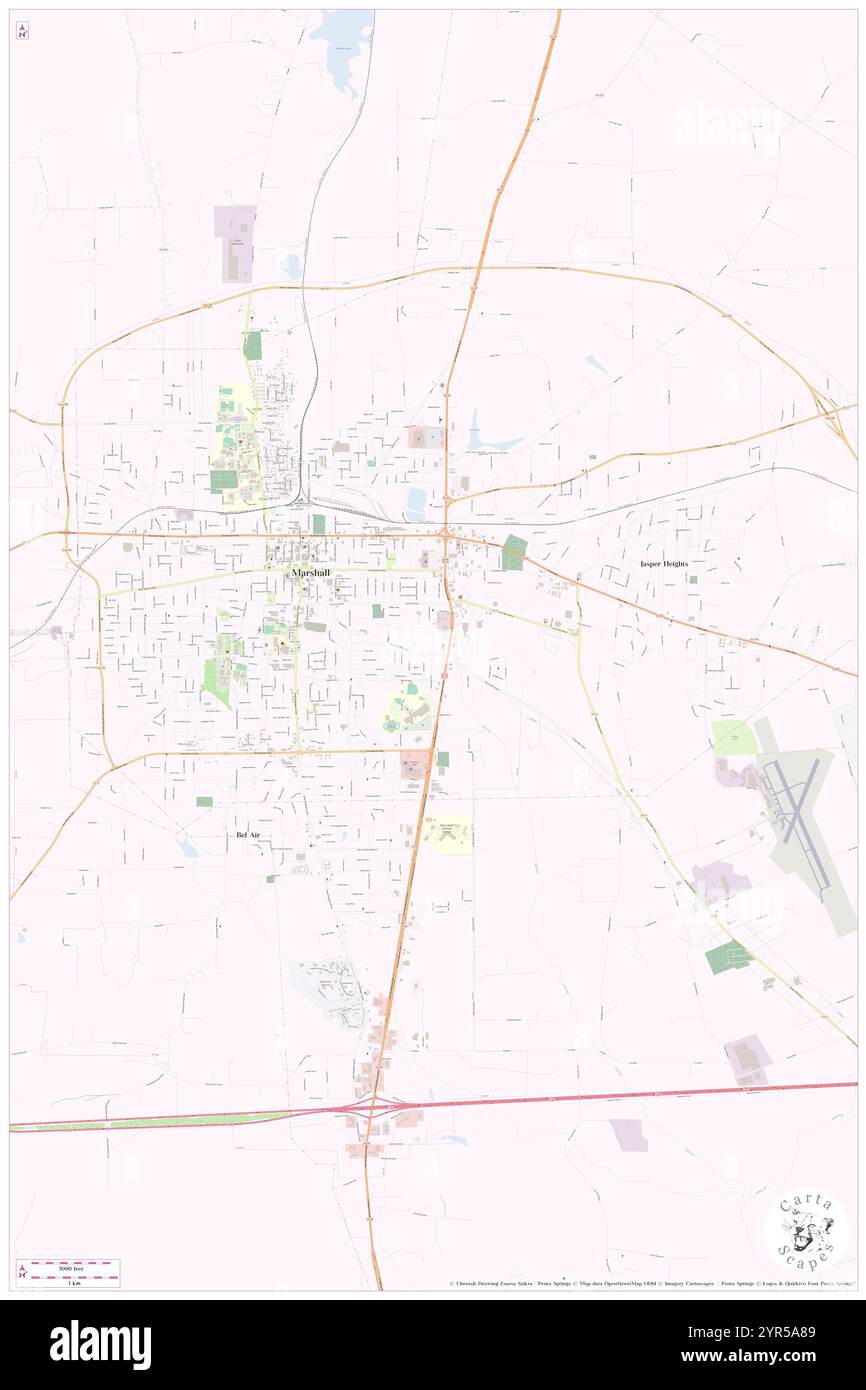 Marshall texas map Cut Out Stock Images & Pictures - Alamy