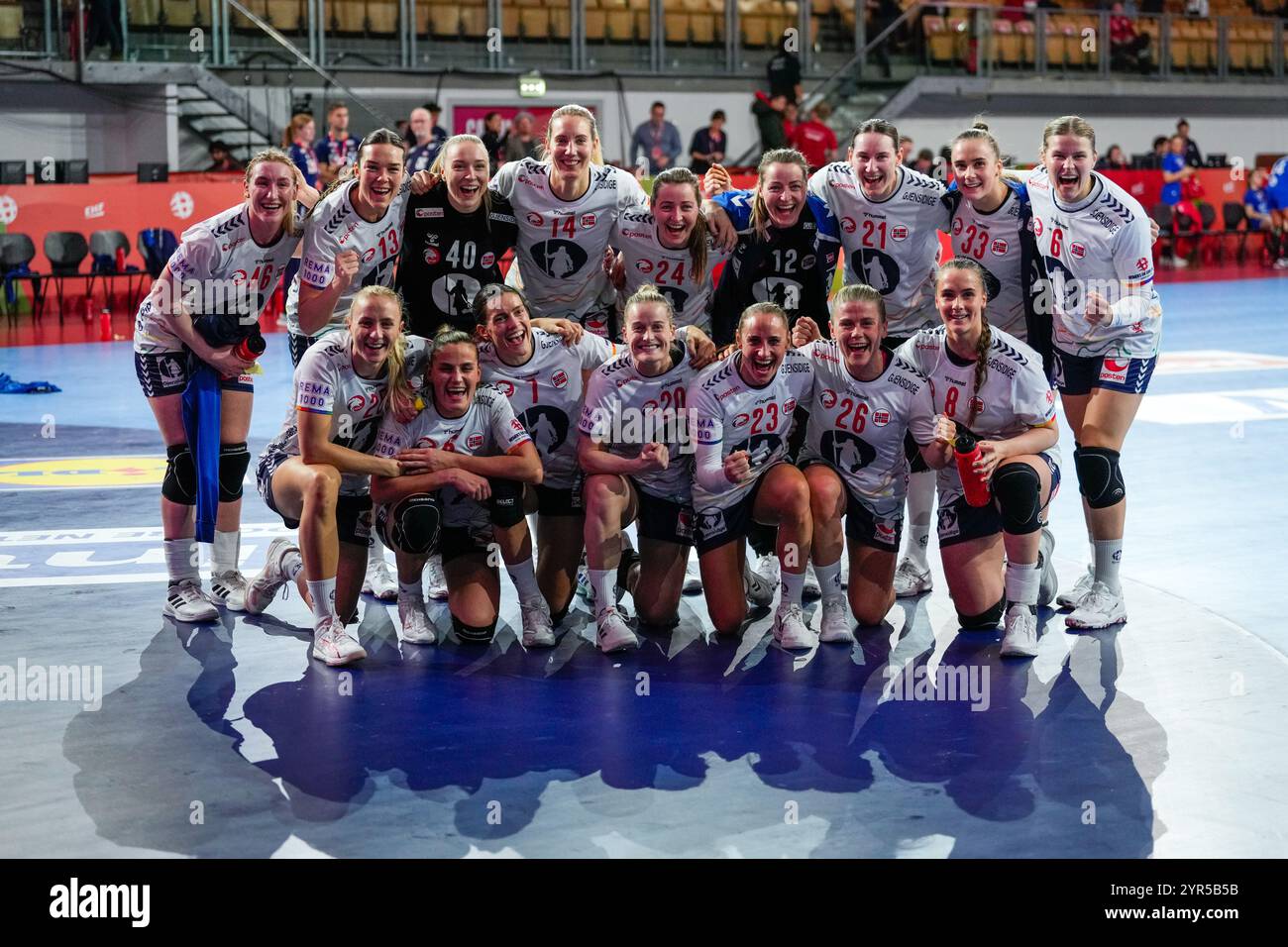 Innsbruck, Austria 20241202. The Norwegian Handball girls after the ...