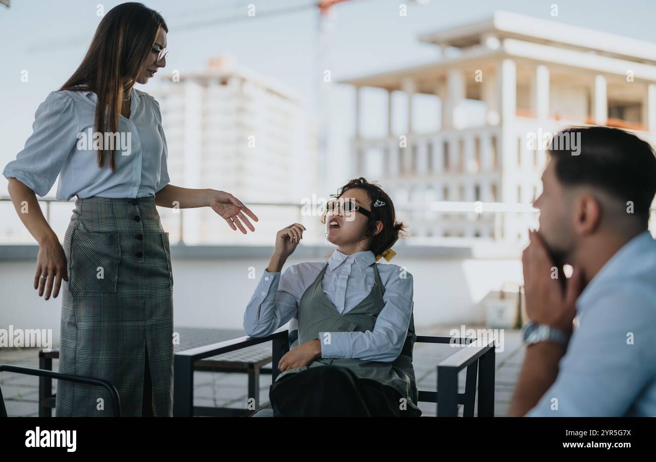 Group business workers relaxed hi-res stock photography and images - Alamy