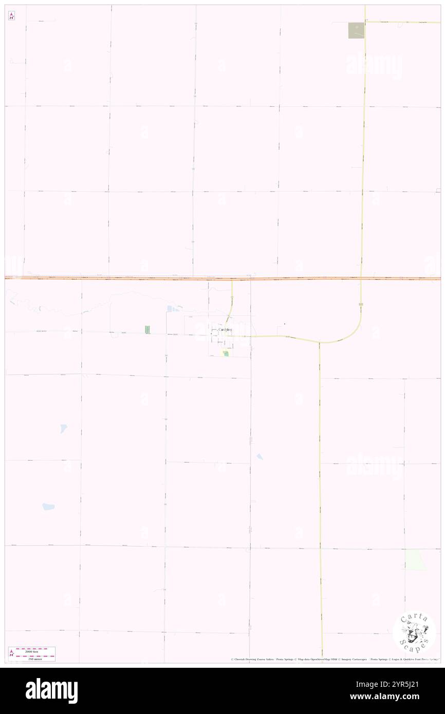 City of Cushing, Woodbury County, US, United States, Iowa, N 42 27' 53'', S 95 40' 32'', map, Cartascapes Map published in 2024. Explore Cartascapes, a map revealing Earth's diverse landscapes, cultures, and ecosystems. Journey through time and space, discovering the interconnectedness of our planet's past, present, and future. Stock Photo