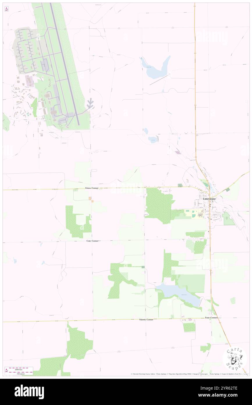 Limestone maine map Cut Out Stock Images & Pictures - Alamy