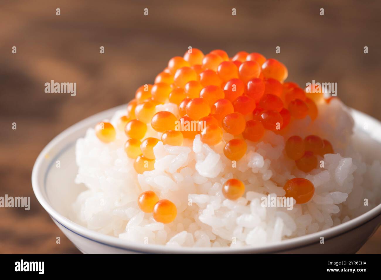 Fish Roe On Rice Salted salmon roe mixed into warm rice Stock Photo - Alamy