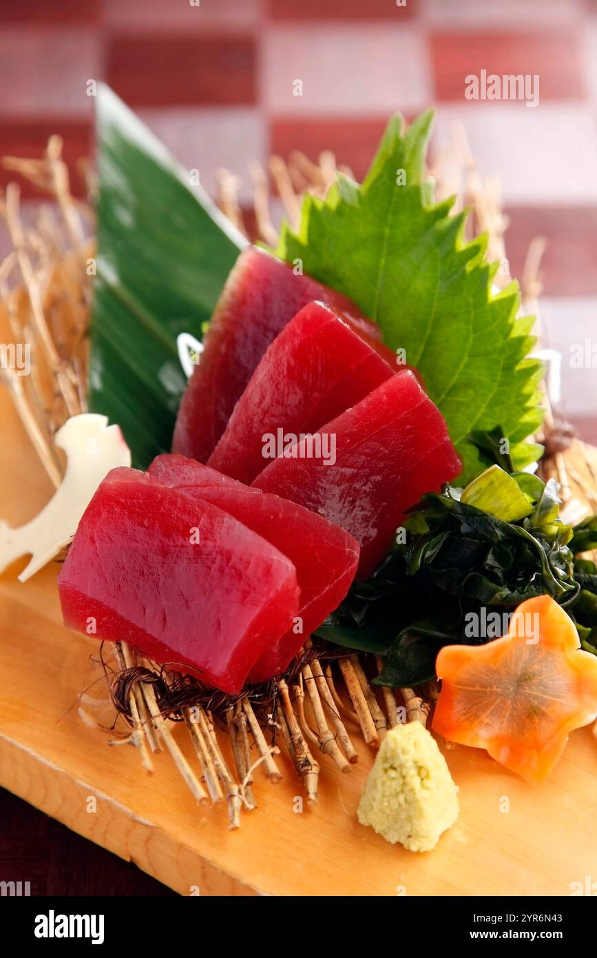Red tuna sashimi Stock Photo