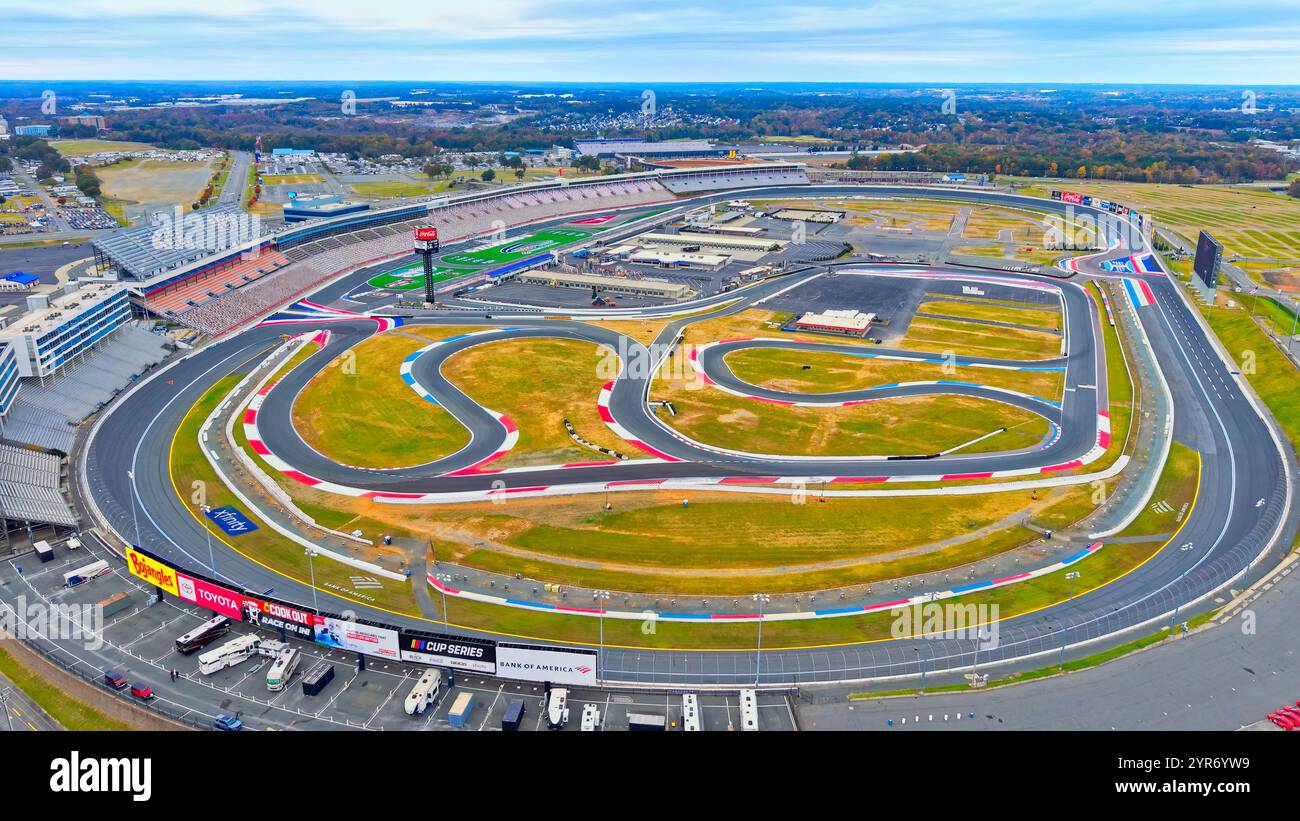Charlotte motor speedway aerial hi-res stock photography and images - Alamy