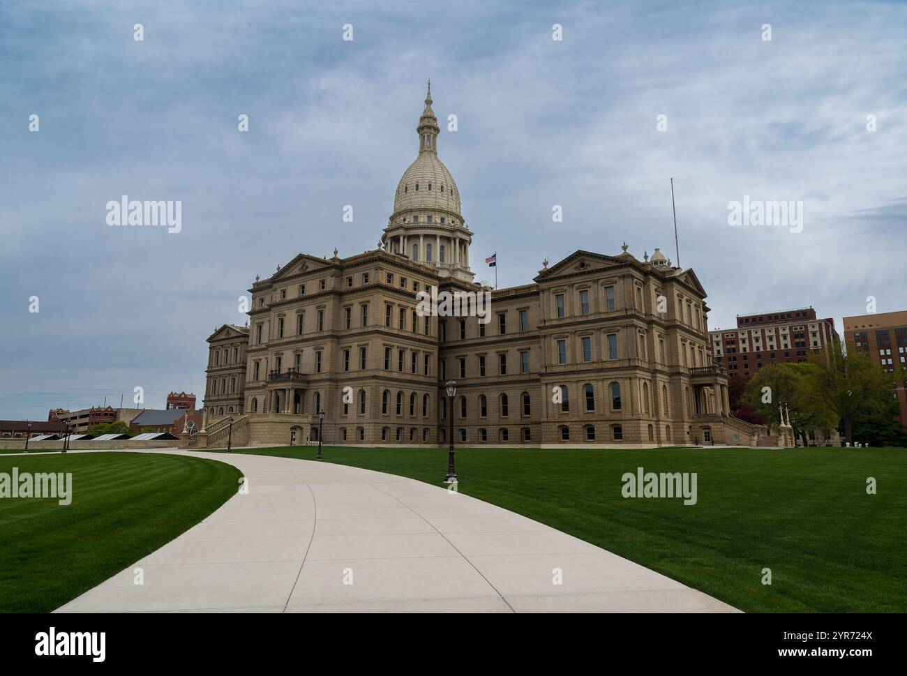 Capital Building for the State of Michigan Stock Photo