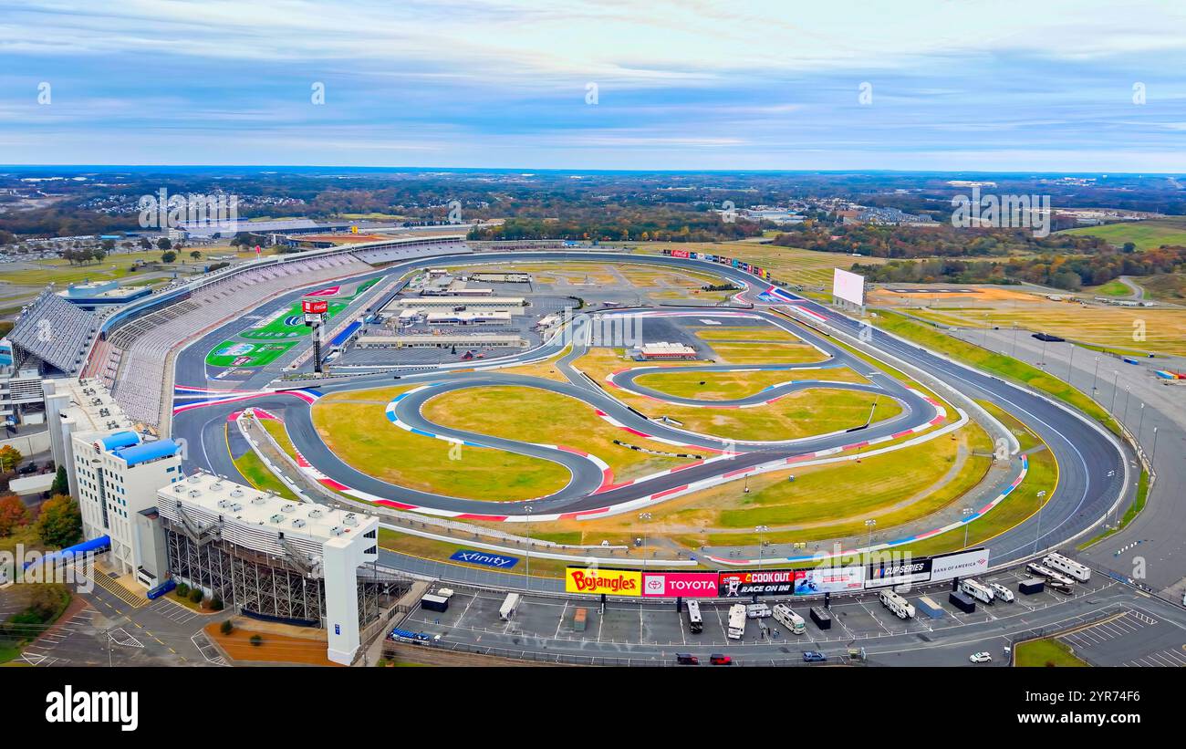 Charlotte motor speedway aerial hi-res stock photography and images - Alamy