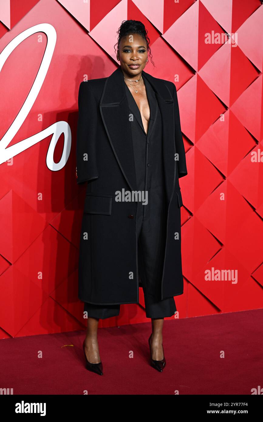 London, UK. December 2nd, 2024. Editorial Use Only. Venus Williams arriving at The Fashion Awards 2024, Royal Albert Hall. Credit: Doug Peters/EMPICS/Alamy Live News Stock Photo