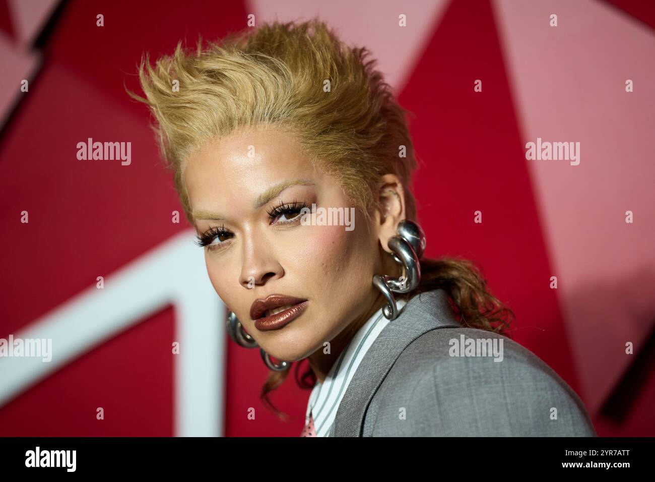 Rita Ora poses for photographers upon arrival at the The Fashion Awards ...