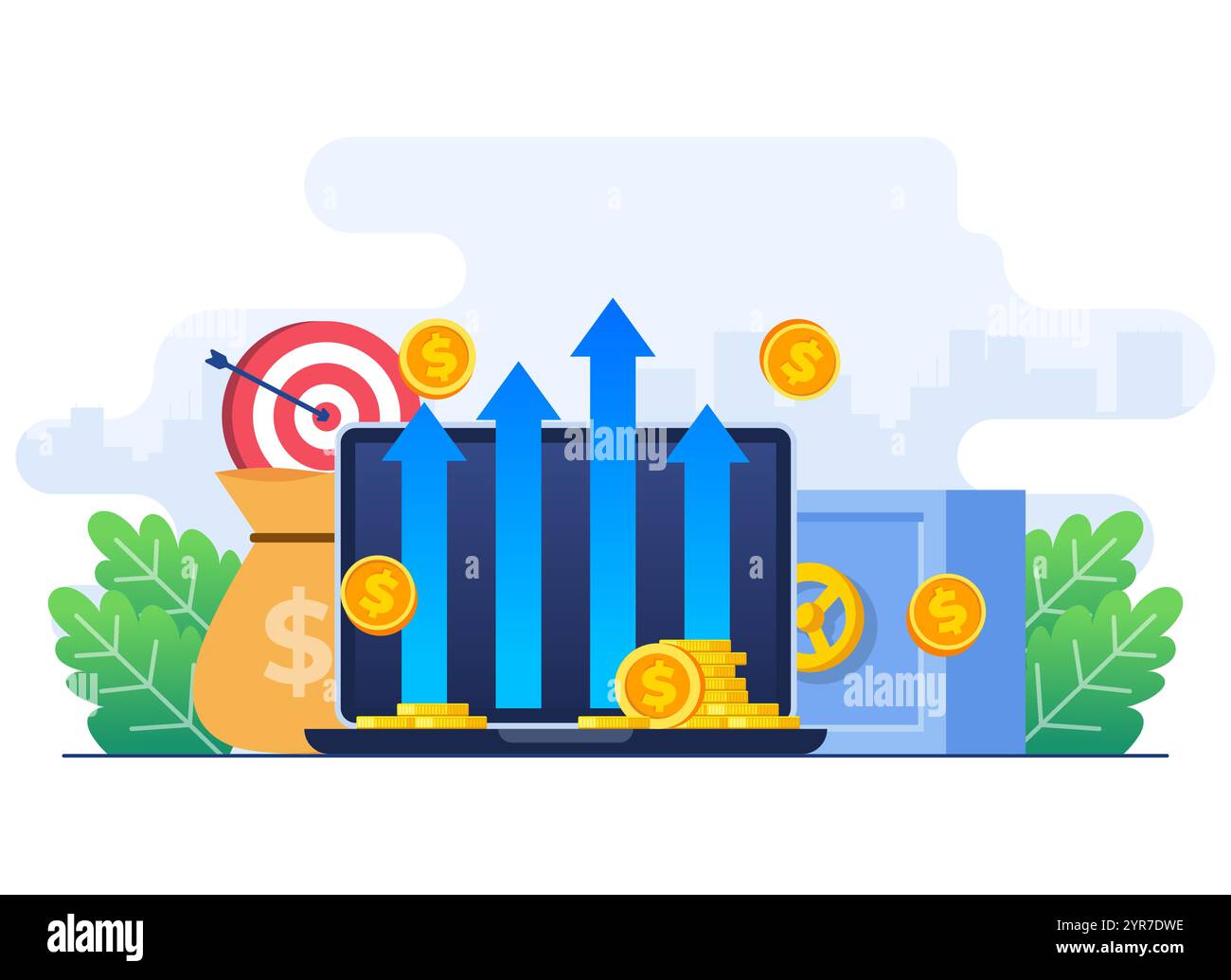 Capital investment deposit concept Stock Vector Images - Alamy
