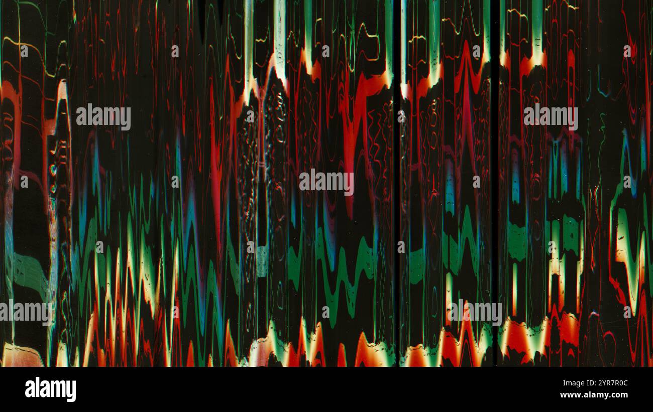 Analog noise overlay. Color distortion. Static artifacts. Stripped ...