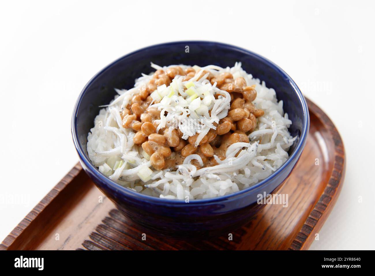 Natto and shirasu rice Stock Photo - Alamy