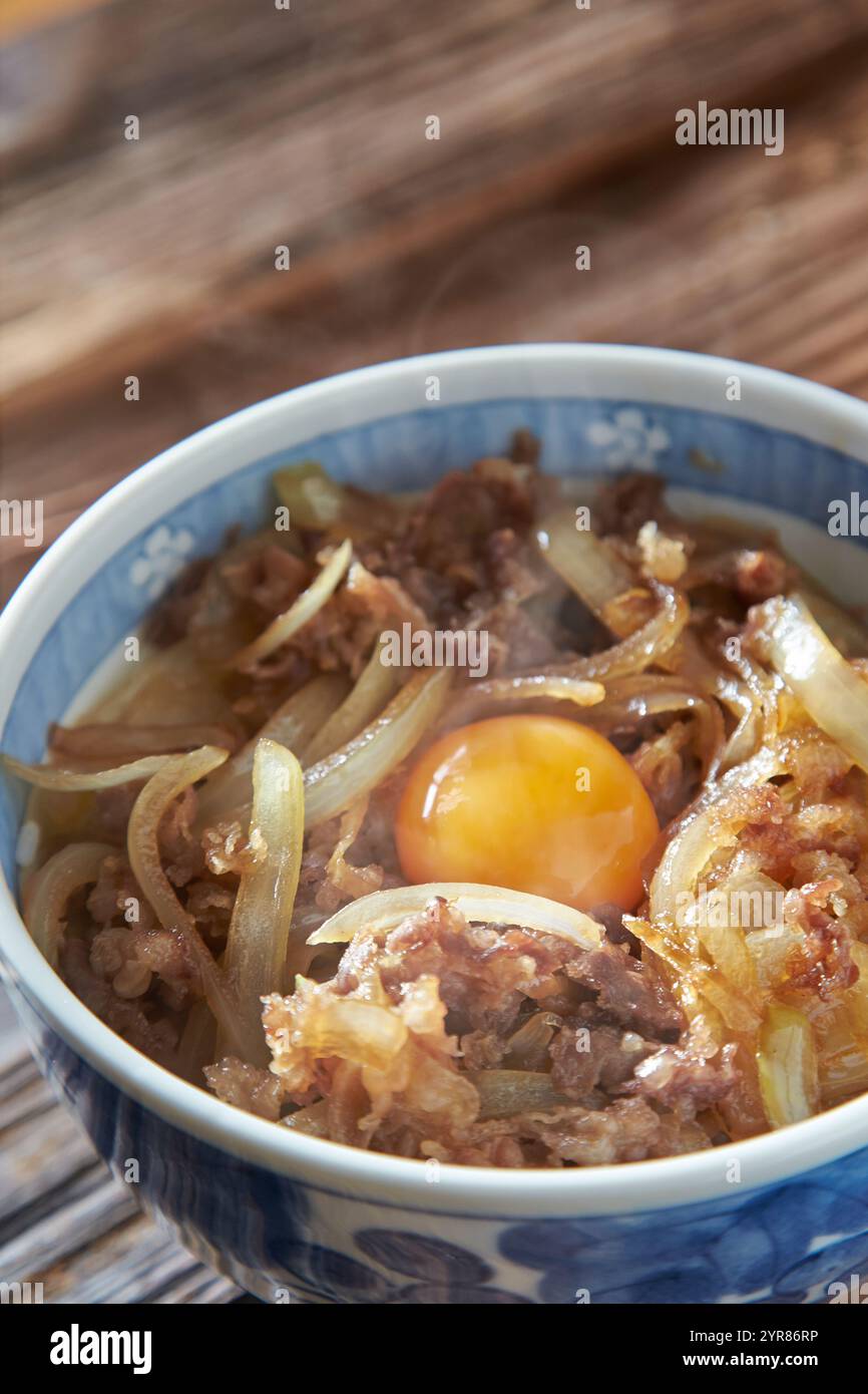 Bowl of beef Stock Photo