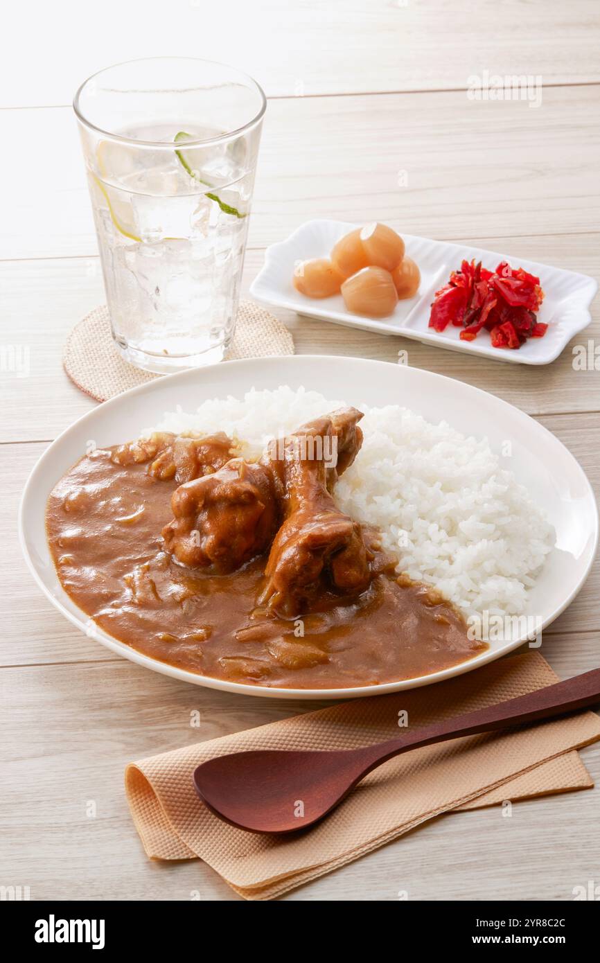 Curry chicken wing Stock Photo