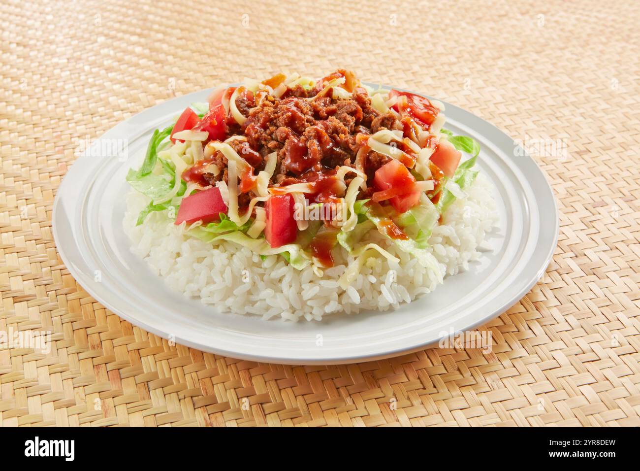 Taco rice Stock Photo