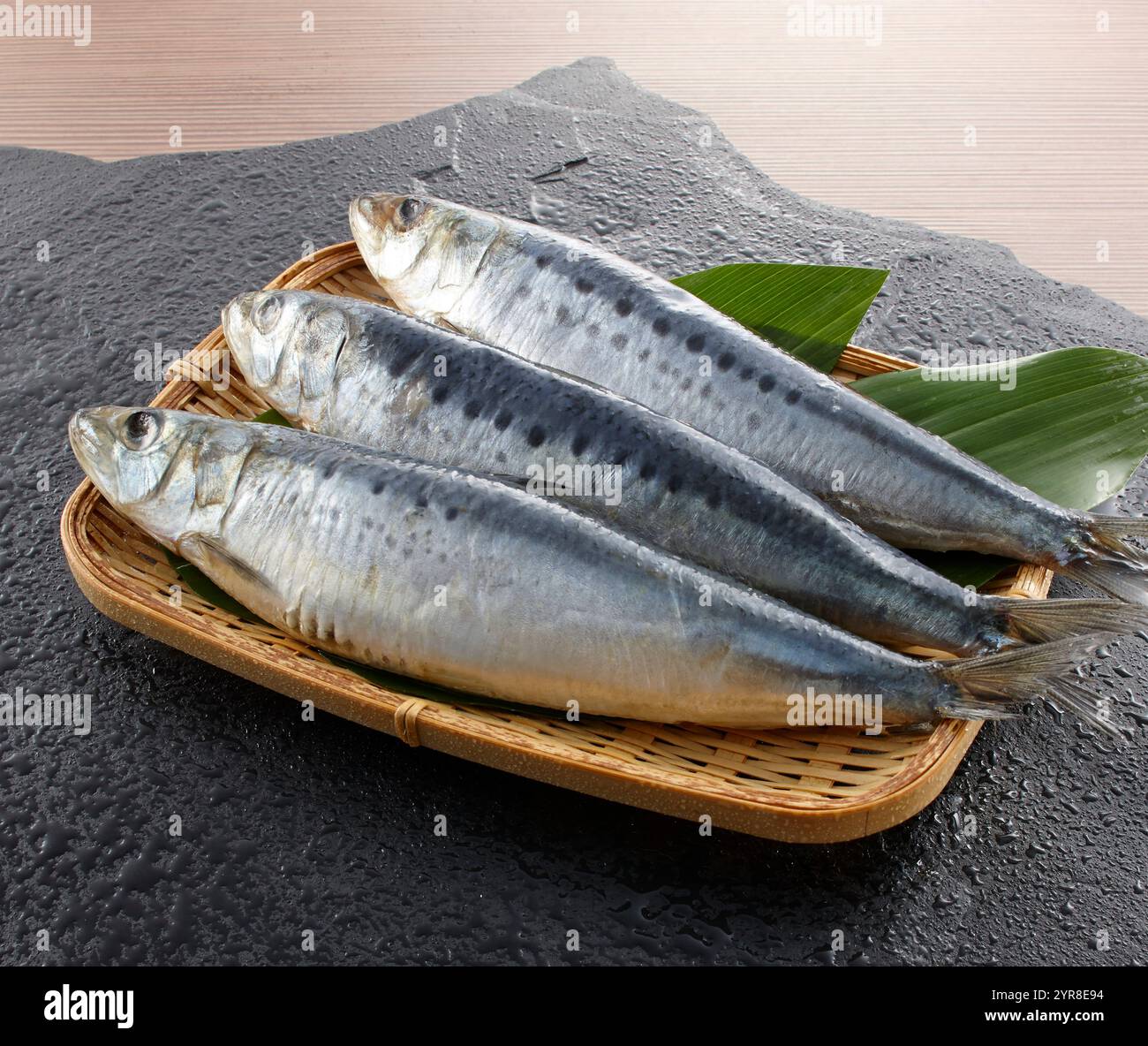 Salted sardines Stock Photo