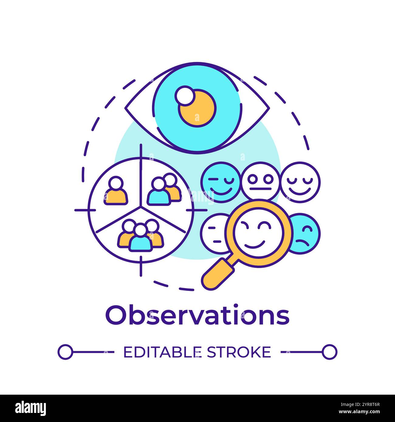 Observations symbol Stock Vector Images - Alamy