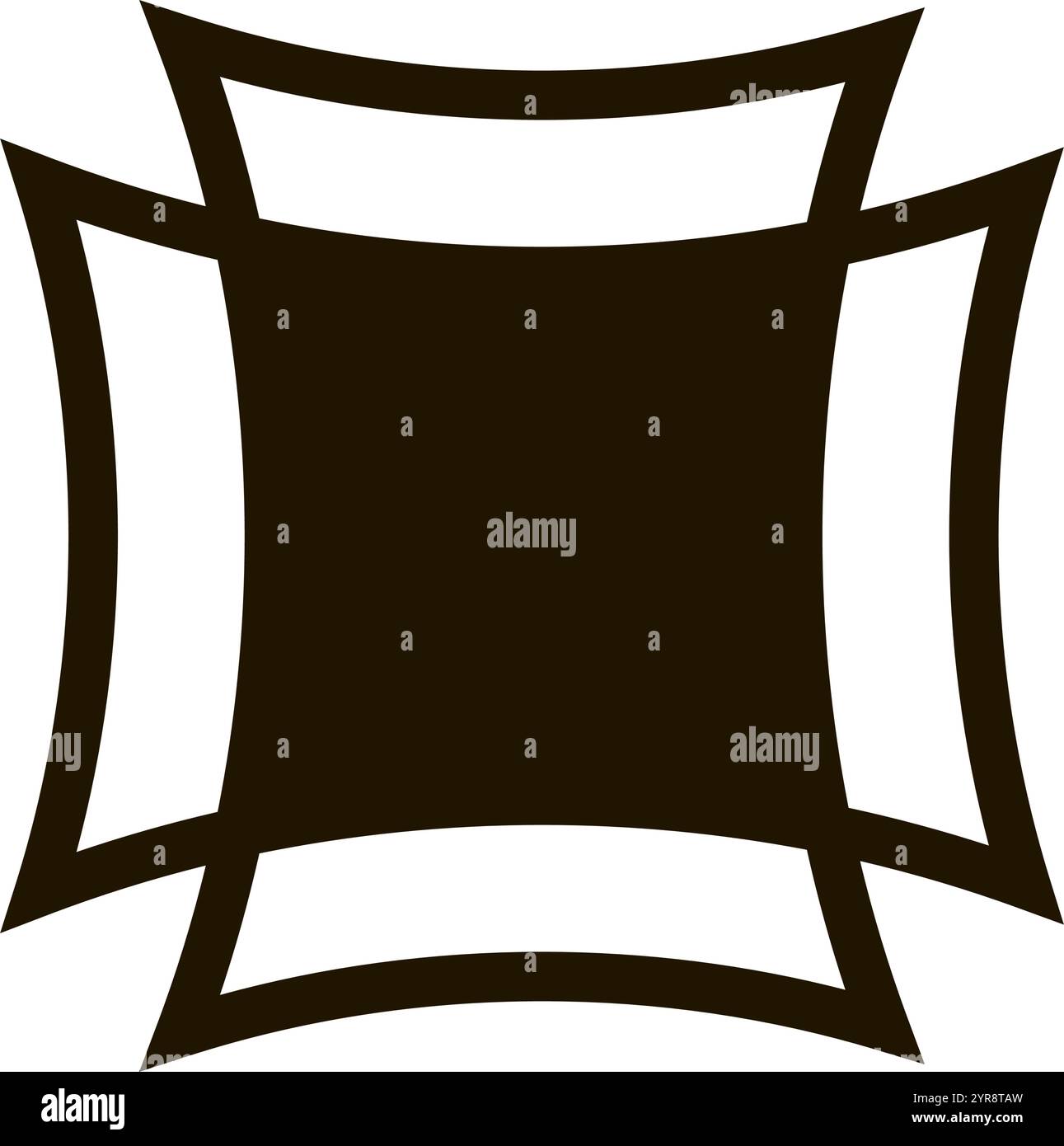 geometric figure in abstract style Stock Vector