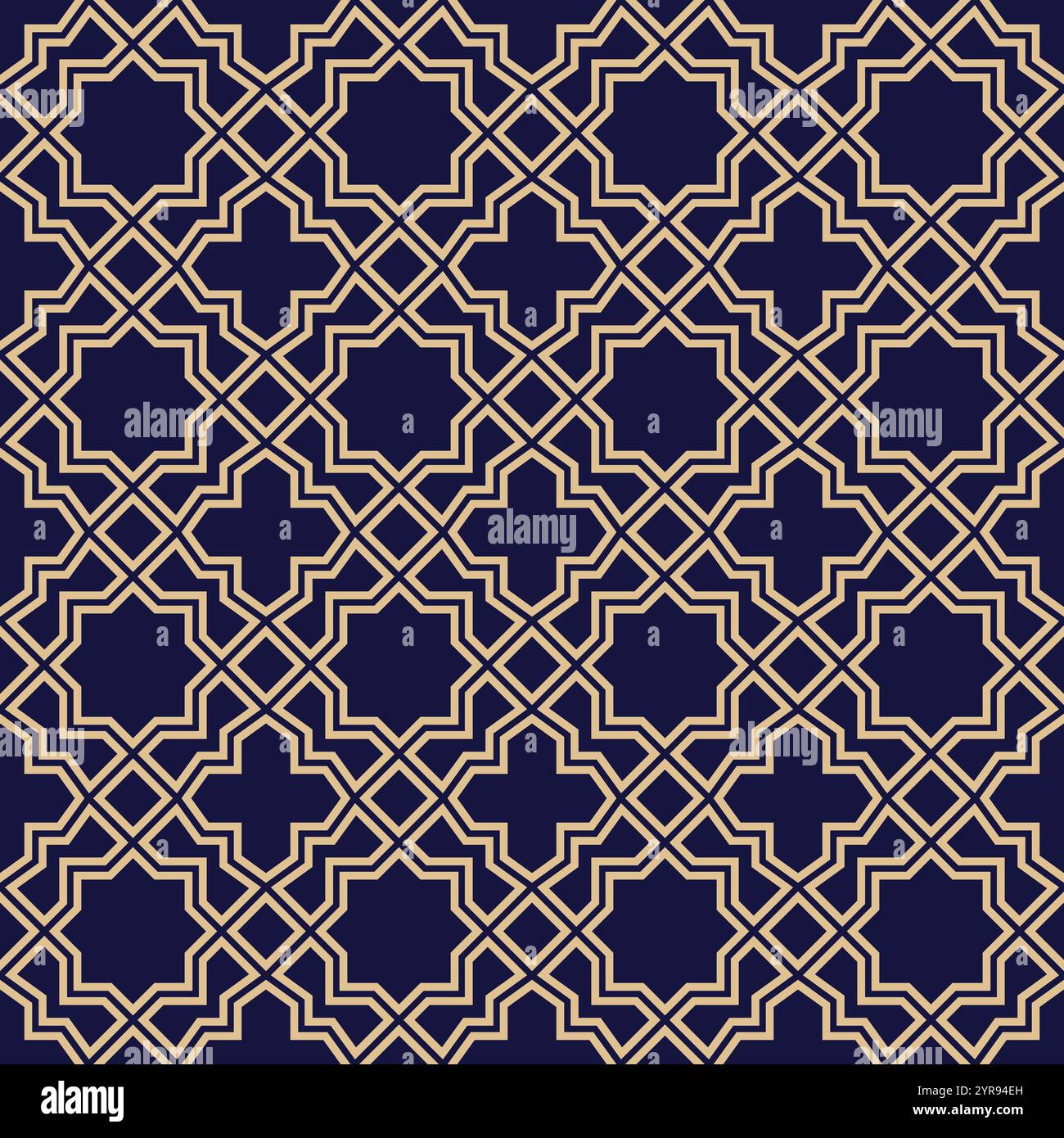 Abstract geometry pattern in Arabian style. Seamless vector background ...