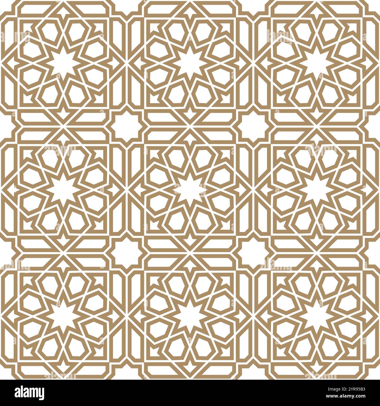 Abstract geometry pattern in Arabian style. Seamless vector background ...