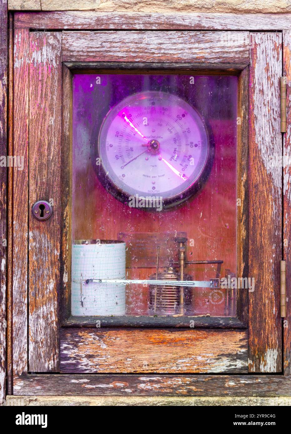 Barometer and Anemometer Guildhall Winchester Hampshire Stock Photo