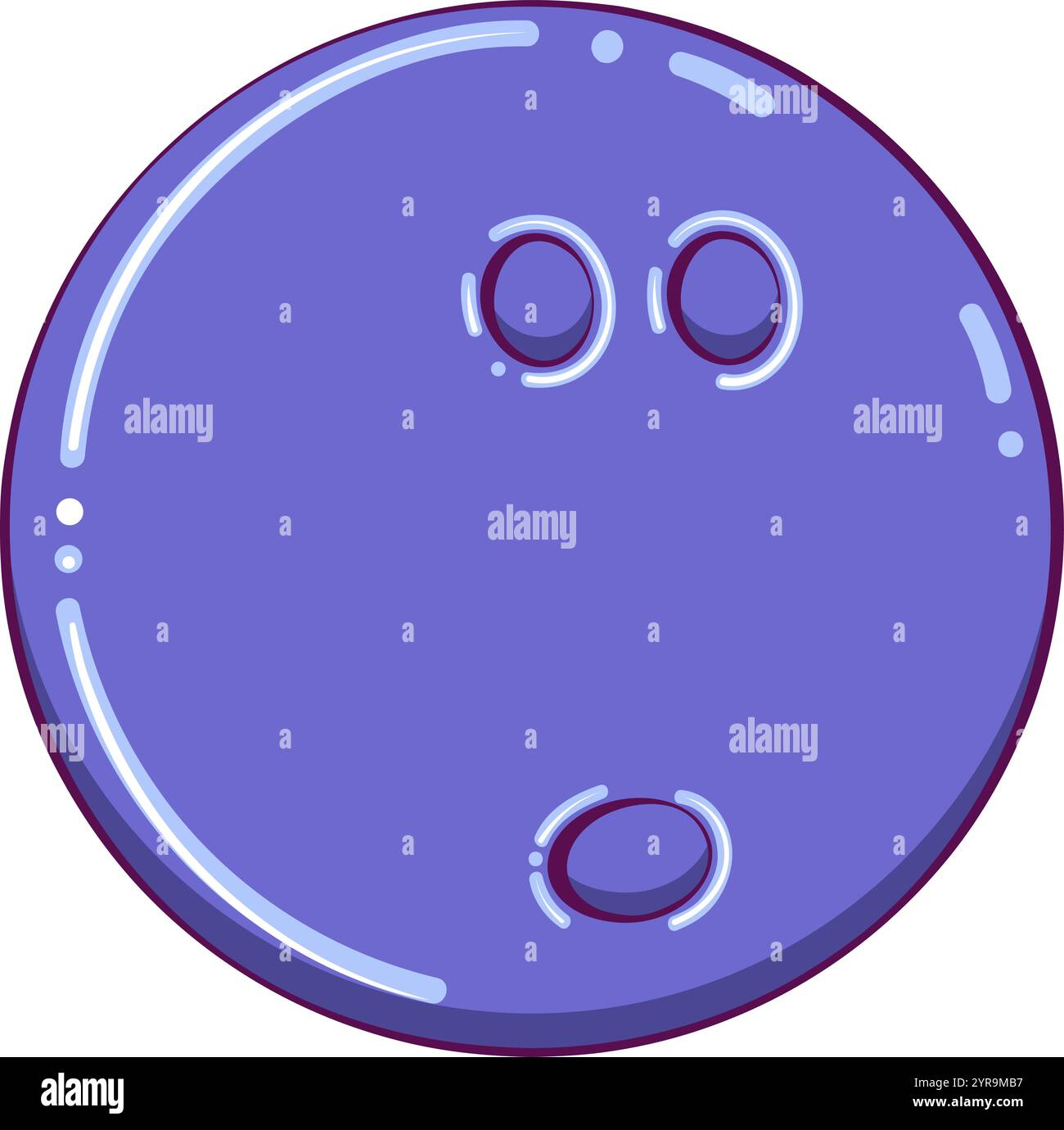 Bowling ball color Stock Vector
