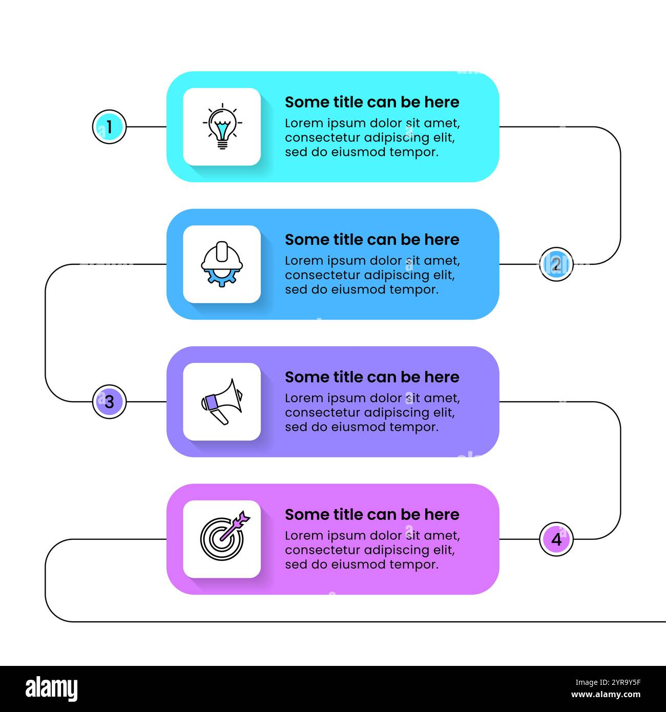 Infographic template with icons and 4 options or steps. Can be used for ...