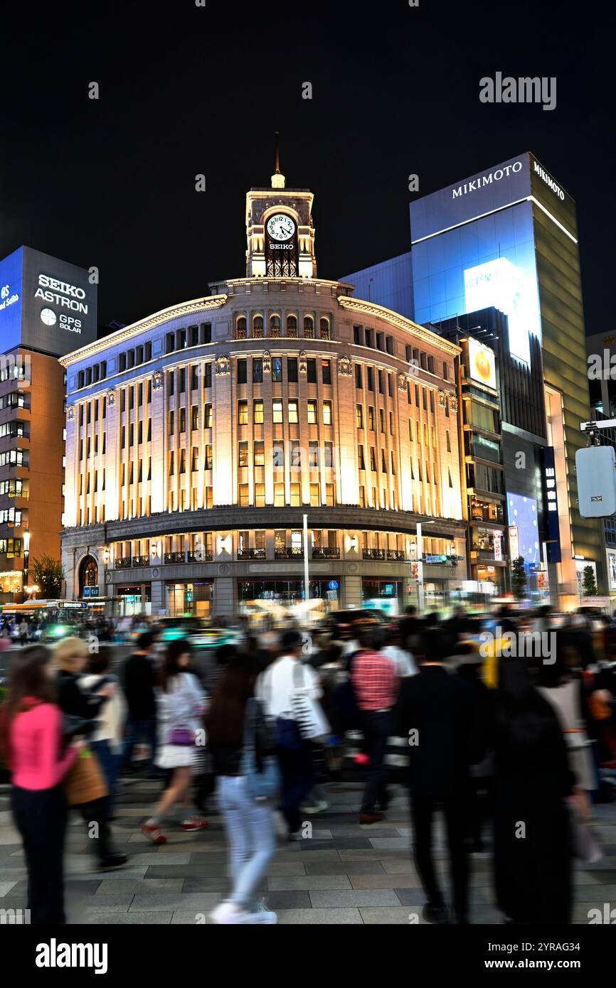 Ginza District Tokyo Japan Stock Photo - Alamy