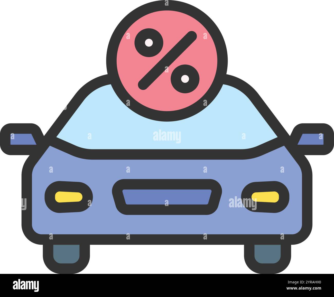 Auto Loan icon vector image. Suitable for mobile application web application and print media. Stock Vector