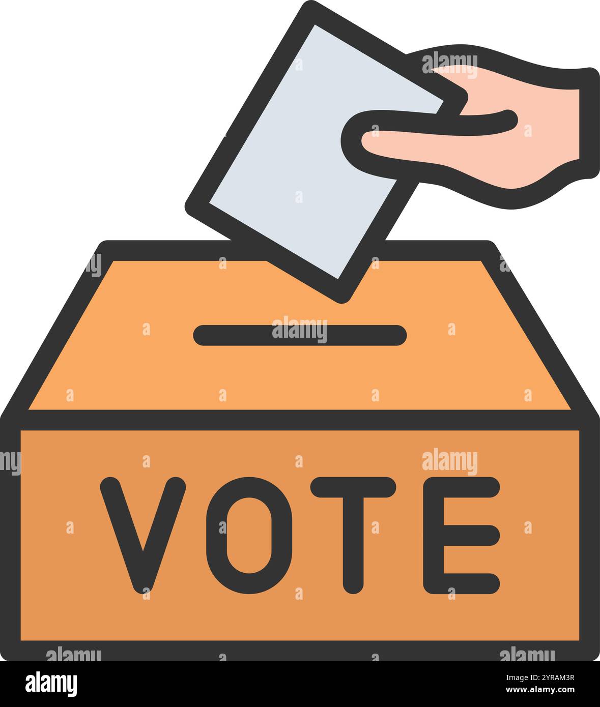 Ballot Paper icon vector image. Suitable for mobile application web application and print media. Stock Vector