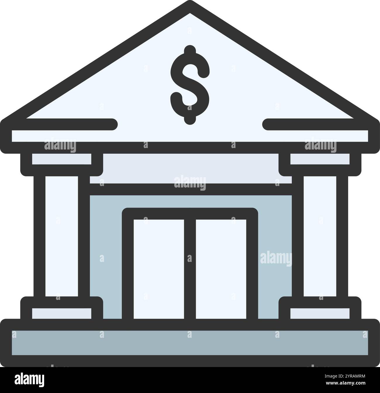 Bank icon vector image. Suitable for mobile application web application ...