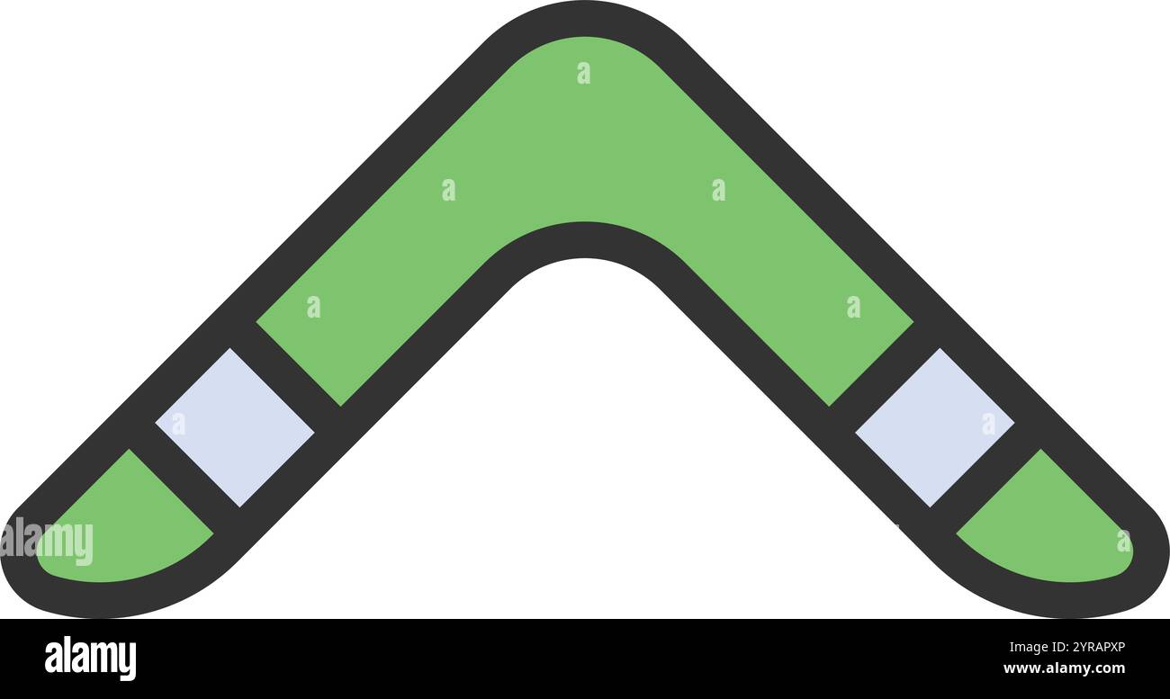 Boomerang icon vector image. Suitable for mobile application web application and print media. Stock Vector