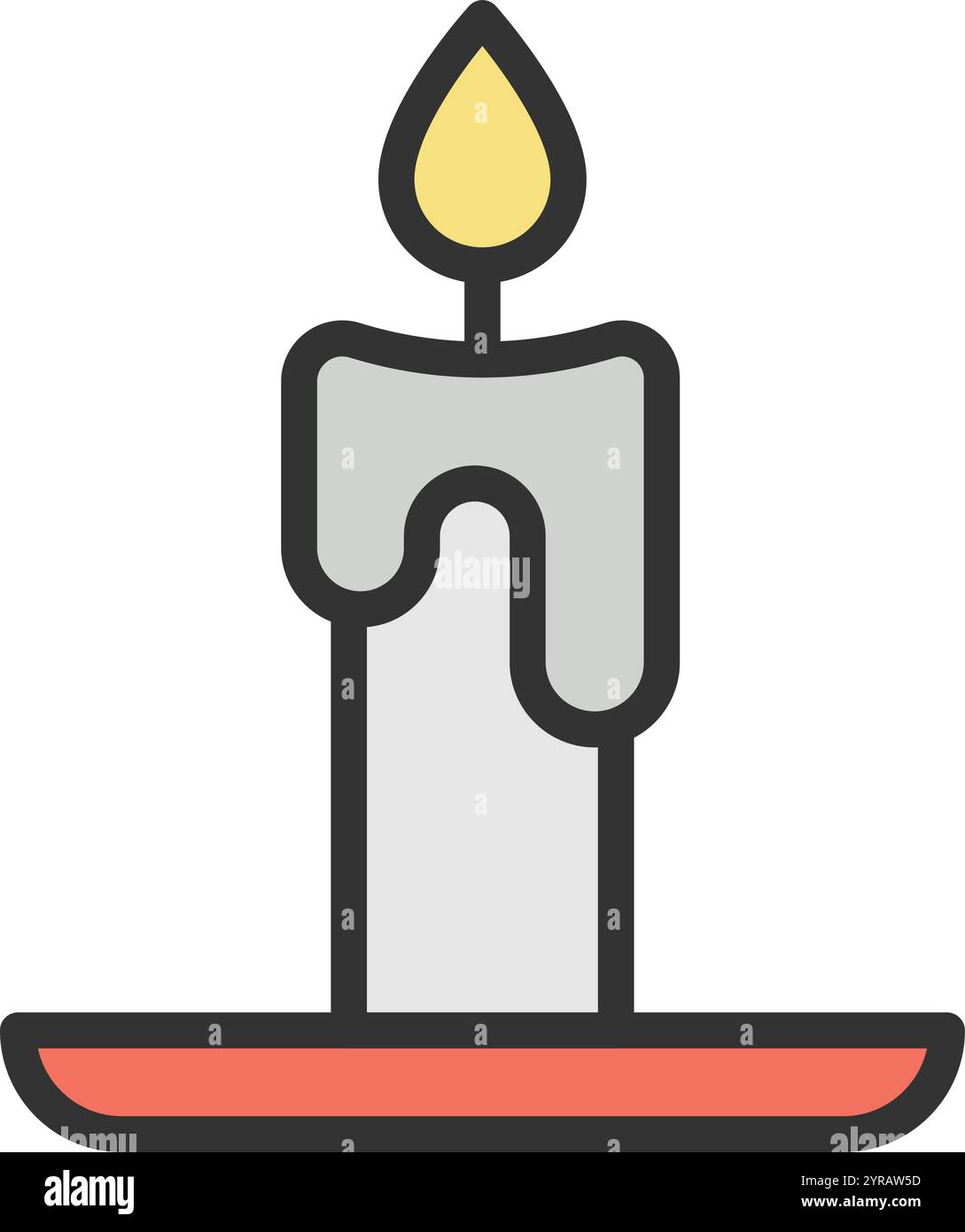 Candle icon vector image. Suitable for mobile application web application and print media. Stock Vector